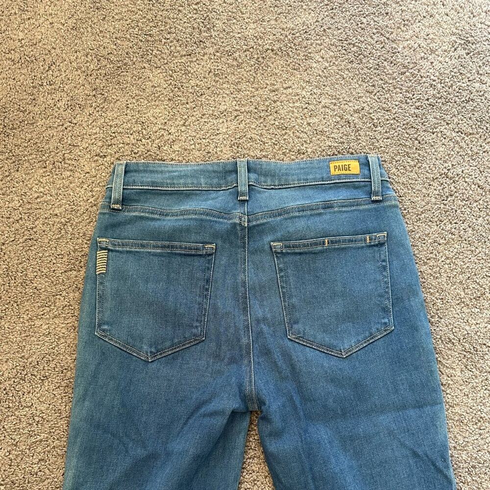 PAIGE Blue Flare & Wide Leg Jeans - Picture 8 of 10